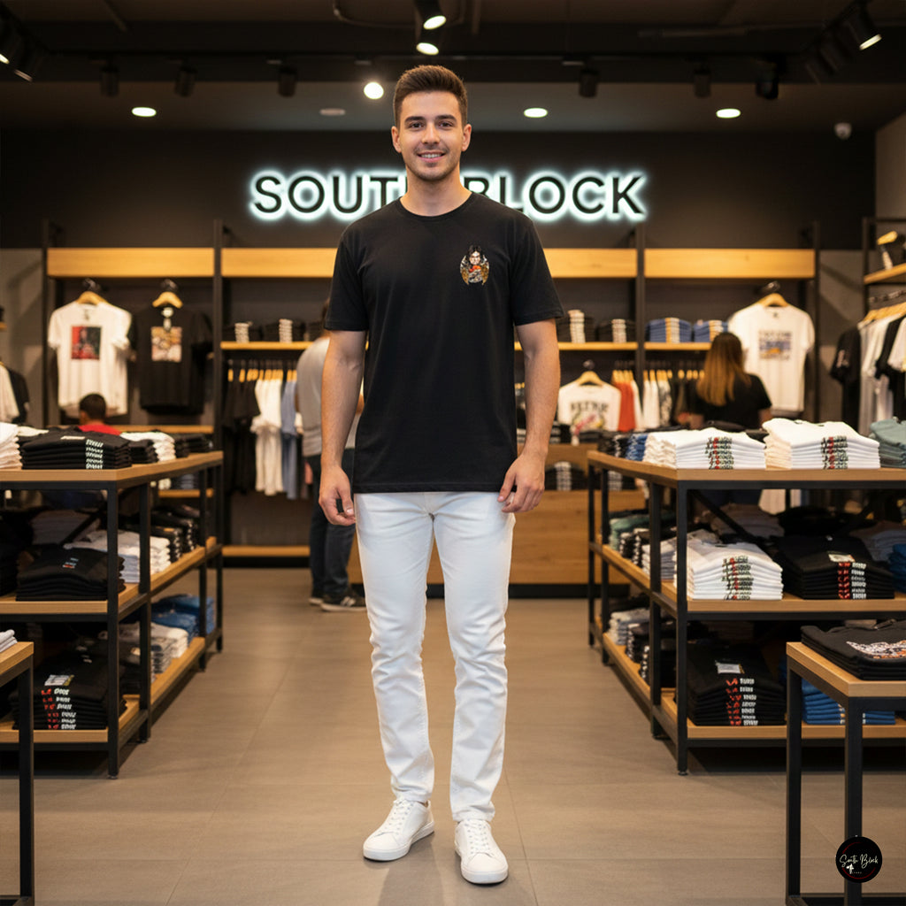 Hellroads Garage 'Full Throttle' Custom Motorcycle T-Shirt – High-Definition DTF Print Biker Apparel – Ultra-Soft Performance Cotton – Odor Free & Sun Protected